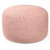 Jaxx Saxx Shearling Faux-Lamb 4 Ft Large Round Bean Bag, Pink