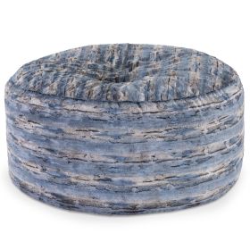 Jaxx Metro Sac 5 Foot Bean Bag Chair - Luxe Fur, Indigo Fox