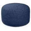 Jaxx Saxx Shearling Faux-Lamb 4 Ft Large Round Bean Bag, Indigo