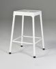 Counter Stool Metal White Powder Coating, Set of 2