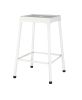 Counter Stool Metal White Powder Coating, Set of 2