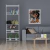 Ladder Shelf, 5 Tier White Bookshelf, Modern Open Bookcase for Bedroom, Living Room, Office,White