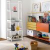 Ladder Shelf, 5 Tier White Bookshelf, Modern Open Bookcase for Bedroom, Living Room, Office,White