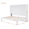 Full Size Murphy Bed Wall Bed,White