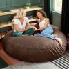 Jaxx 6 ft Cocoon - Large Bean Bag Chair for Adults, Chocolate