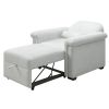 3 in 1 Convertible Sleeper Chair Sofa Bed Pull Out Couch Adjustable Chair with Pillow, Adjust Backrest into a Sofa, Lounger Chair, Single Bed or Livin