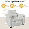 3 in 1 Convertible Sleeper Chair Sofa Bed Pull Out Couch Adjustable Chair with Pillow, Adjust Backrest into a Sofa, Lounger Chair, Single Bed or Livin