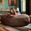 Jaxx 6 ft Cocoon - Large Bean Bag Chair for Adults, Chocolate