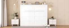 Full Size Murphy Bed Wall Bed,White