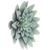 3D Metal Succulent Wall Decor Green Hand Painted Hanging Metal Flowers Wall Decor for Living Room Bedroom Kitchen Bathroom Flower Wall Art for Indoor