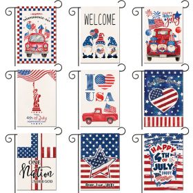 1pc Printed Garden Flag; Patriotic 4th Of July Memorial Day Independence Day Flag; Yard Outdoor Flag; Yard Decoration; Yard Supplies; Party Decor; Hol (size: No.3 pattern)