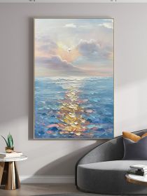 Modern Abstract Wall Art Canvas Painting Beach Surf Landscape Poster Art Prints Suitable For Living Room Home Decor (size: 90x120cm)