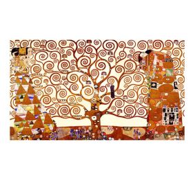 Hot sell Gustav Klimt Tree of Life Oil Painting on Canvas Posters and  Modern Wall Art Pictures For Living Room No Frame (size: 90x120cm)