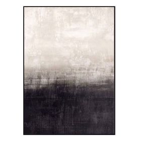 Handmade Abstract Oil Painting Wall Art Modern Black and White Minimalist On Canvas Home Decoration For Living Room No Frame (size: 100x150cm)