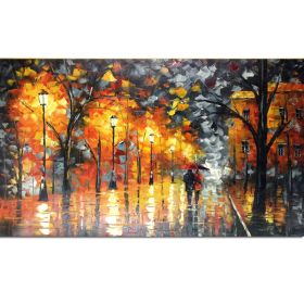 100% Hand Painted Abstract Oil Paintings On Canvas Modern Wedding Decor Wall Landscape Pictures Home Decoration No Framed (size: 75x150cm)