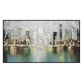 Abstract Art Modern Painting Wall decor painting big size oil on canvas Handmade artwork wall painting living room (size: 70x140cm)