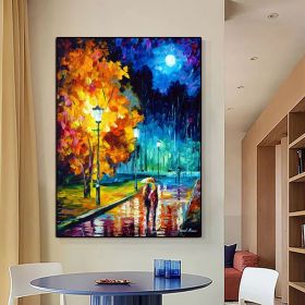 Hand Painted 3D Knife Painting Abstract Flower Oil Painting On Canvas Art Wall Adornment Pictures For Living Room Home Decor (size: 75x150cm)