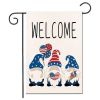 1pc Printed Garden Flag; Patriotic 4th Of July Memorial Day Independence Day Flag; Yard Outdoor Flag; Yard Decoration; Yard Supplies; Party Decor; Hol