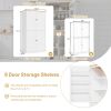 [Assembly Video Provided]TOPMAX 40.2x20x71.3inch High Freestanding Kitchen Pantry Large Cupboard Storage Cabinet with 2 Drawers, 2 Adjustable Shelves,