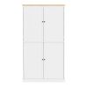 [Assembly Video Provided]TOPMAX 40.2x20x71.3inch High Freestanding Kitchen Pantry Large Cupboard Storage Cabinet with 2 Drawers, 2 Adjustable Shelves,