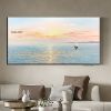 Hand-painted oil painting european-style elegant hanging painting sunrise snow mountain decorative painting fantasy vertical murals large fresh knife