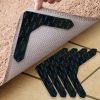 4/8pcs High Quality Non-slip Anti-drill Carpet Stickers Suitable For Living Room Dining Room Bathroom Rugs, Prevent Rugs From Moving And Rolling Edges