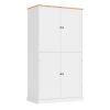 [Assembly Video Provided]TOPMAX 40.2x20x71.3inch High Freestanding Kitchen Pantry Large Cupboard Storage Cabinet with 2 Drawers, 2 Adjustable Shelves,