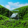 Moon; Cloud; 3D Cube Engraved Crystal Craft Ornaments; Desktop Bedroom Decorations; Creative Birthday Gifts